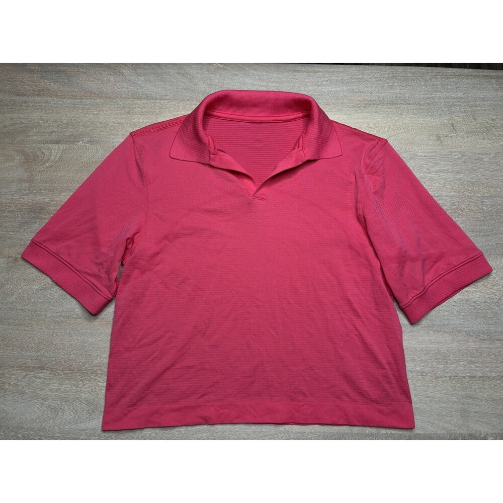 Lululemon Swiftly Tech Relaxed-Fit Polo Shirt Lip Gloss Size 4 View 3